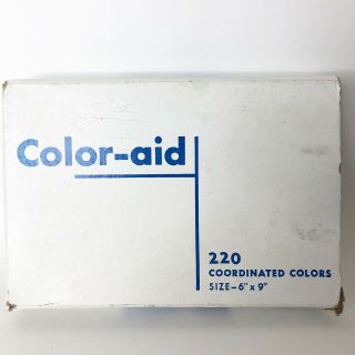 Vintage Color - Aid Coordinated Colors 6”x 9” Paper.  @180 Color Sheets