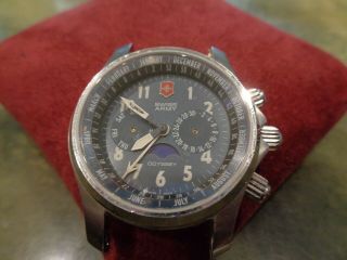 Vintage Rare Victorinox Swiss Army Odyssey Chronograph Moon Phase Watch Repair