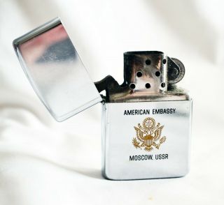 Moscow Ussr American Embassy Zippo Lighter