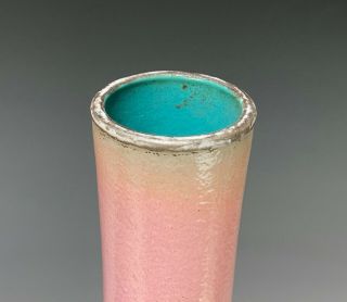 Large Antique Chinese Pink Glazed Porcelain Bottle Vases 6