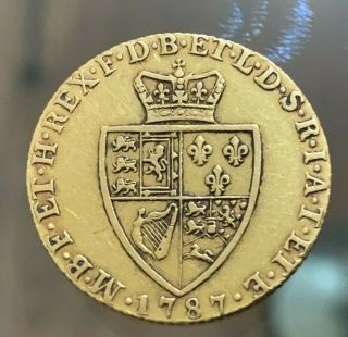 Antique Gold Guinea 1787 Good Grade Coin