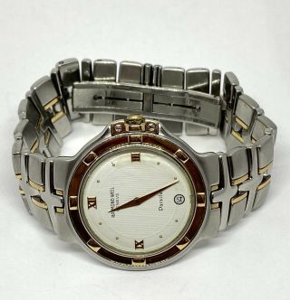 Raymond Weil Parsifal Stainless Steel & 18k Gold Mens Watch Ref 9190 7”
