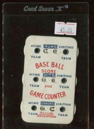 Vintage Baseball Scorer No Advertising