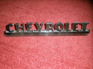 Chevrolet Pickup Truck Hood Side Emblem 1947 1948 1949 1950 1951 1952 1953 Oem