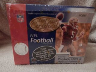 2002 Leaf Certified Nfl Football Cards Hobby Box - Factory
