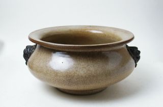 Fine Antique Chinese 19th Century Porcelain Crackleware Censer