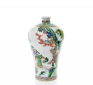 A Fine Chinese Famille Verte Porcelain Vase 2