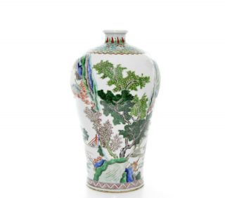 A Fine Chinese Famille Verte Porcelain Vase 3