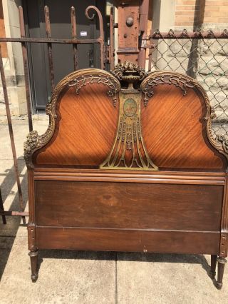 Vintage Italian French Twin Size Beds Frames Paintings Headboards Footboards 3