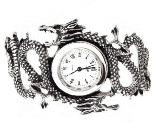 Last Chance Alchemy Gothic Imperial Dragon Yin Yang Pewter Wristwatch Aw16 Watch
