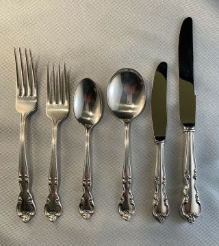 Vintage Easterling American Classic Sterling Silver Flatware 30 Piece Set,  5 X 6