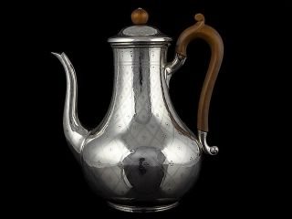 1863 London Sterling Silver Coffee Pot By R Harper