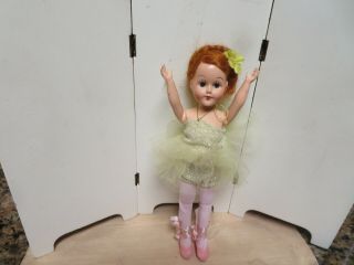 Vintage Hard Plastic Sandra Sue Clone Virga Teen Doll - 8 " Hi - Heel Ballerina Walks