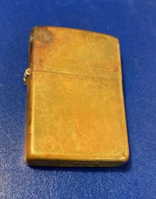 Vintage 1932 - 1984 Commerative Zippo Lighter Solid Brass