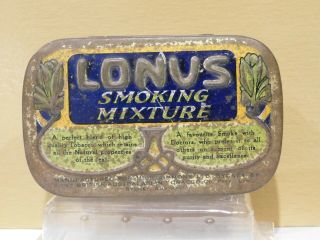 Lonus Smoking Tobacco Mixture Tin,  Mick Simmonds Ltd,  Sydney,  Australia