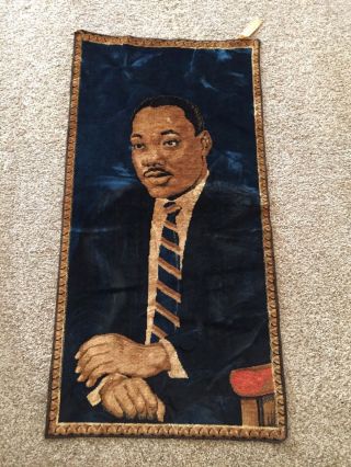 Vintage Martin Luther King Wall Tapestry P & C Made In Italy