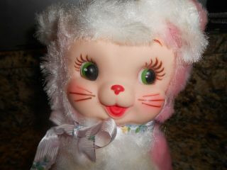 Vintage Rushton Kitty Cat Rubber Face Stuffed Animal Plush 3
