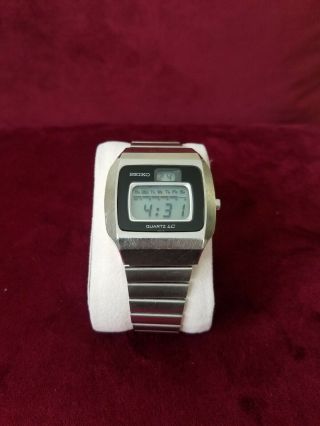 Rare Vintage Very Early 1975 Seiko Digital Watch 0124 0019 Lcd Perfectly