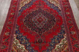 Vintage Floral Traditional Area Rug Wool Hand - Knotted Oriental Carpet 10x13 RED 3