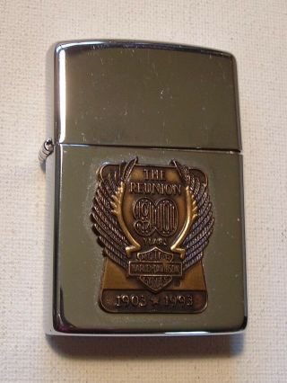 Zippo Lighter Harley Davidson Limited 90th The Reunion 90 Years