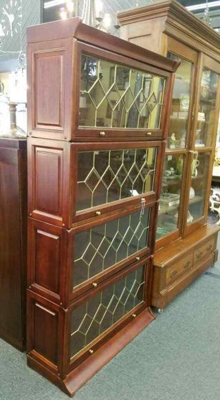 Lawyers Bookcase - Leaded Glass