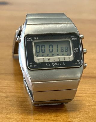 Vintage Omega Lcd Constellation Speedmaster Watch Needs Service