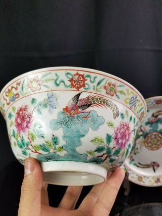 Antique Chinese Straits Porcelain Bowl And Plate 2