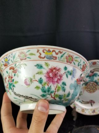 Antique Chinese Straits Porcelain Bowl And Plate 3