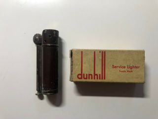 Dunhill Service Lighter 1940 Petrol Lighter With Box