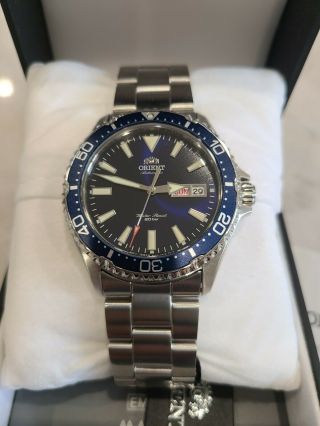 Orient Kamasu Stainless Steel Automatic Blue Dial Diver Men 