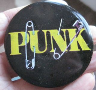 Punk Rock Sex Pistols Etc Vintage Late 1970s Punk Rock Era 65mm Tin Pin Badge