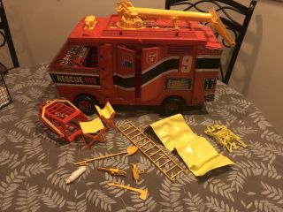 1971 Big Jim Rescue Rig Emergency Vehicle W/ Accessories Mattel Vintage