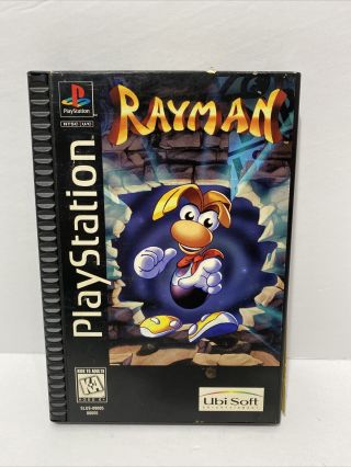 Rayman Sony (playstation 1 1995) Vintage Collectible Long Box Ubisoft