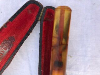 Antique Cased Meerschaum Pipe with Amber Stem 3