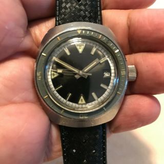 Vintage Unbranded Watch Skin Diver 20 Atm Swiss Made Steel Automatic Tropic Band