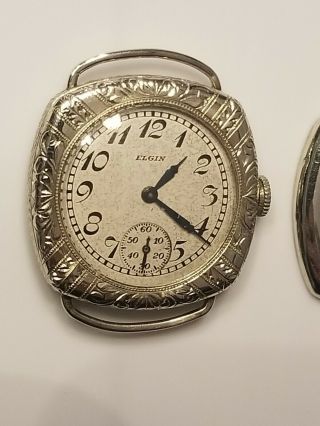 VINTAGE 1920s Ladies ELGIN 6/0s art deco ladies 14 gold filled watch, 2