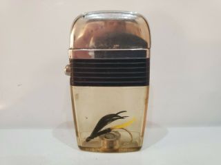 Vintage Scripto Vu Fly Fishing Lure Hook Lighter Gold Hook Black 1121.  29