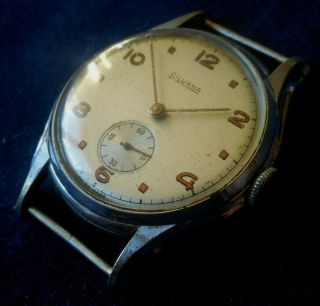 Vintage 1950s SILVANA 15 Jewels Swiss Made Running Wristwatch 2