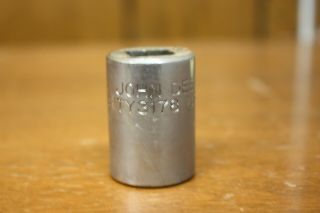 John Deere 3/4 " Shallow Socket 1/2 " Drive 12 Point Ty3178 Made In Usa Vintage