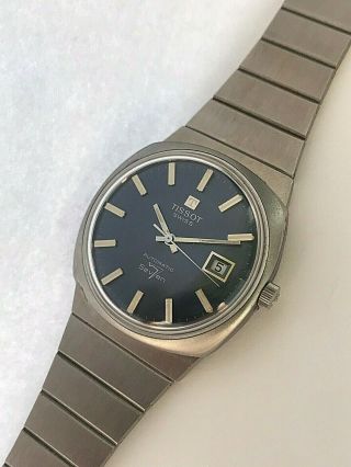 Vintage Tissot Swiss St.  Steel Automatic Seven 7 Date Mens Watch Old Stock