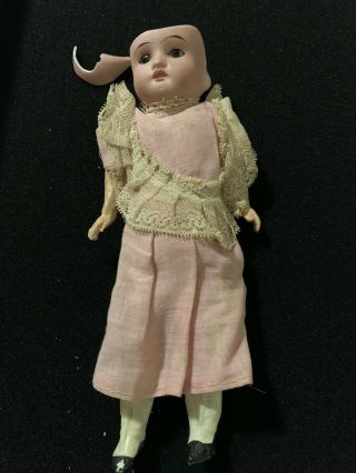 Vintage/antique Doll.  German Bisque Head Marked 1909 Dep 13/o,  Wood Arms And Legs