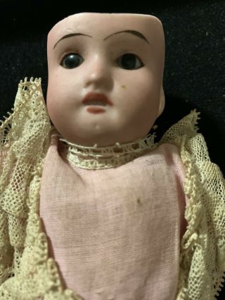 Vintage/antique Doll.  German Bisque Head Marked 1909 DEP 13/o,  Wood Arms And Legs 2
