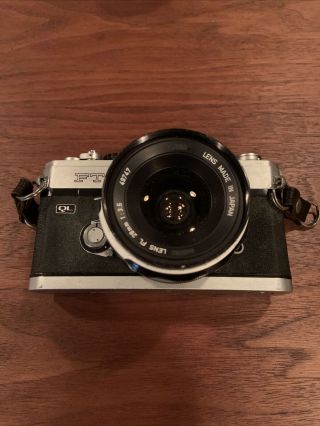 Canon Ft Ql Film Camera 35mm Vintage With 28mm Lens