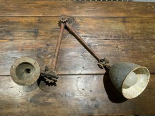 Vintage Industrial Articulated Machinist Work Anglepoise Lamp