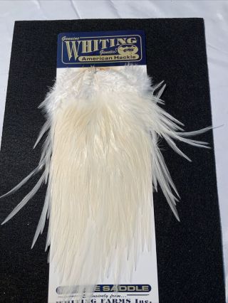 Vintage Whiting Farms Rooster Saddle Feathers Fly Tying