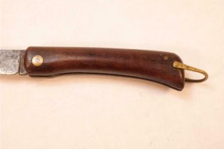 Vintage Friedr Herder Abr.  Sohn Germany Rosewood Folding Pocket Knife No Res 3