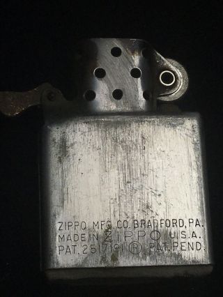 Vintage Zippo Lighter Rare Early W/Sticker 3