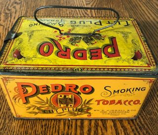 Antique Pedro Cut Plug Smoking Tobacco Tin