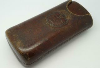 Quality Antique Ne Plus Ultra Leather Cigar Case (issued 26th July 1844 London)