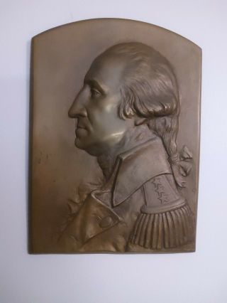 Exceptional Antique Washington and Lincoln Bronze Plaques 3
